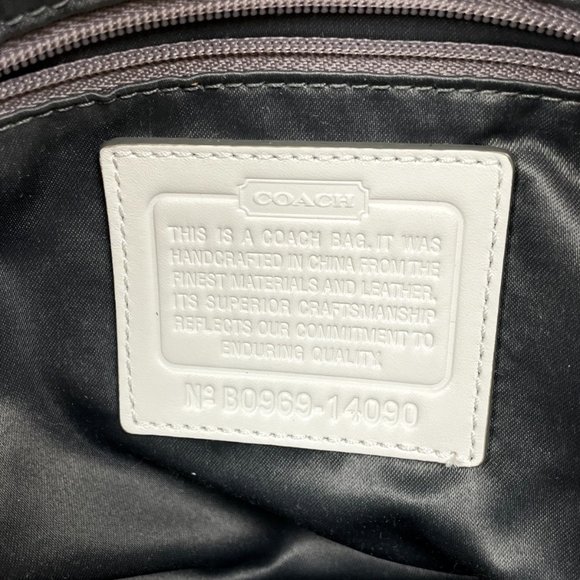 Coach Cambridge Alexa Silver Satchel Bag 14094 Used - Picture 9 of 10